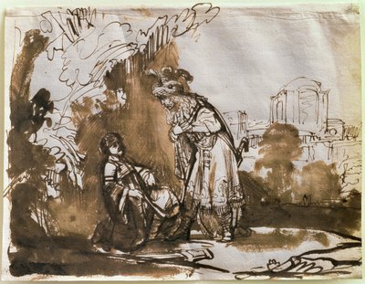 La separazione di Davide e Gionata da Rembrandt van Rijn