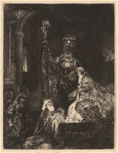 La Presentazione al Tempio nel Buio da Rembrandt van Rijn