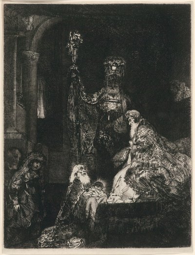 La Presentazione al Tempio nel Modo Scuro da Rembrandt van Rijn