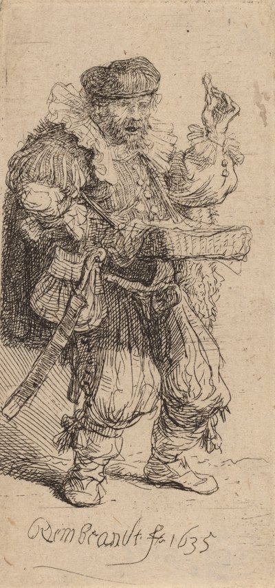 Il Ciarlatano, 1635 da Rembrandt van Rijn