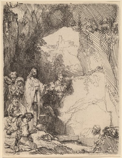 La resurrezione di Lazzaro: Piccola lastra da Rembrandt van Rijn