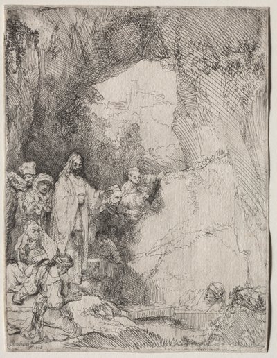 La resurrezione di Lazzaro: Piccola lastra da Rembrandt van Rijn