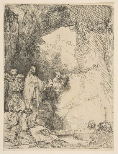 La resurrezione di Lazzaro, piccola tavola da Rembrandt van Rijn