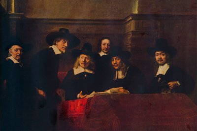 Gli ufficiali di campionamento, 1662, 1938 da Rembrandt van Rijn