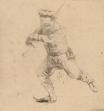 Il pattinatore, c. 1639 da Rembrandt van Rijn