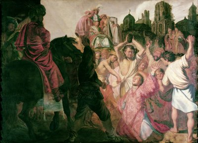 La lapidazione di Santo Stefano, 1625 da Rembrandt van Rijn
