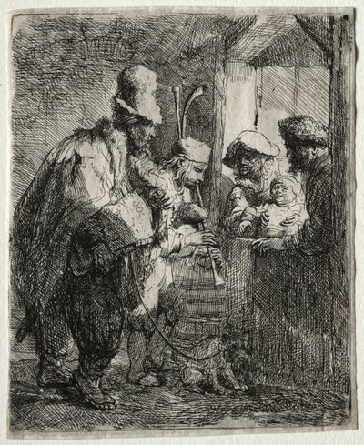 I musicisti itineranti, c. 1635 da Rembrandt van Rijn