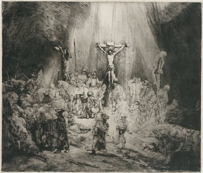 Le Tre Croci, c. 1653 da Rembrandt van Rijn