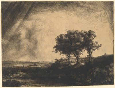 I tre alberi da Rembrandt van Rijn