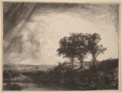 I tre alberi da Rembrandt van Rijn