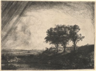 I tre alberi da Rembrandt van Rijn