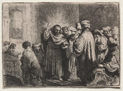 Il denaro del tributo da Rembrandt van Rijn
