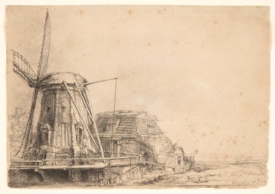 Il mulino a vento da Rembrandt van Rijn