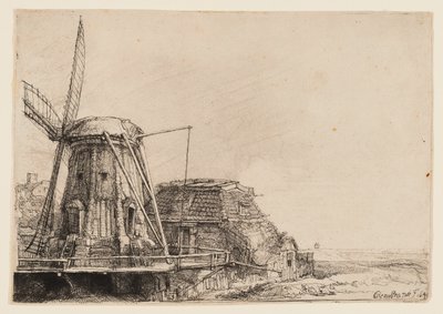 Il mulino a vento da Rembrandt van Rijn
