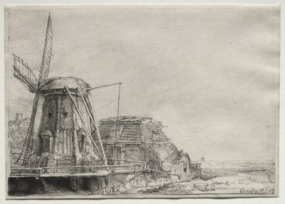 Il mulino a vento da Rembrandt van Rijn