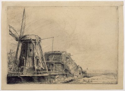 Il mulino a vento da Rembrandt van Rijn