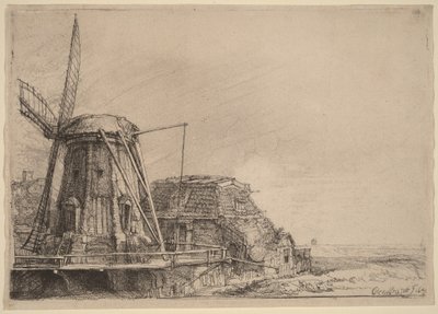 Il mulino a vento da Rembrandt van Rijn