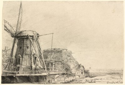 Il mulino a vento da Rembrandt van Rijn