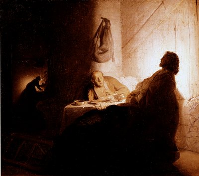 La cena di Emmaus da Rembrandt van Rijn