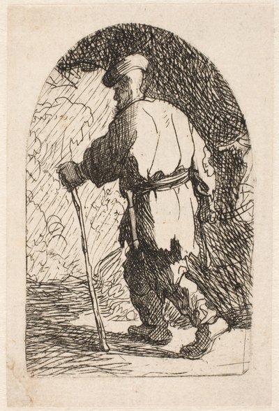 La fuga in Egitto: uno schizzo da Rembrandt van Rijn