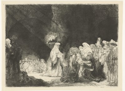 La presentazione al tempio da Rembrandt van Rijn