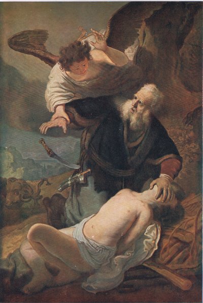 Il sacrificio di Isacco, Bibbys Annual, 1916-1917 da Rembrandt van Rijn