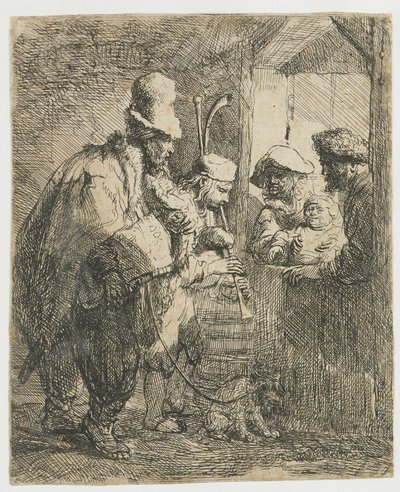 I musicisti ambulanti da Rembrandt van Rijn