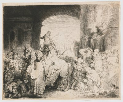 Il trionfo di Mordecai da Rembrandt van Rijn