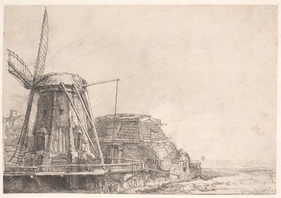 Il mulino a vento da Rembrandt van Rijn