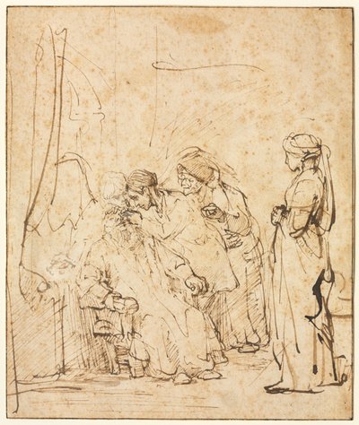 Tobia guarisce la cecità di suo padre da Rembrandt van Rijn