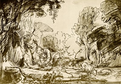 Tobia squarta il pesce da Rembrandt van Rijn