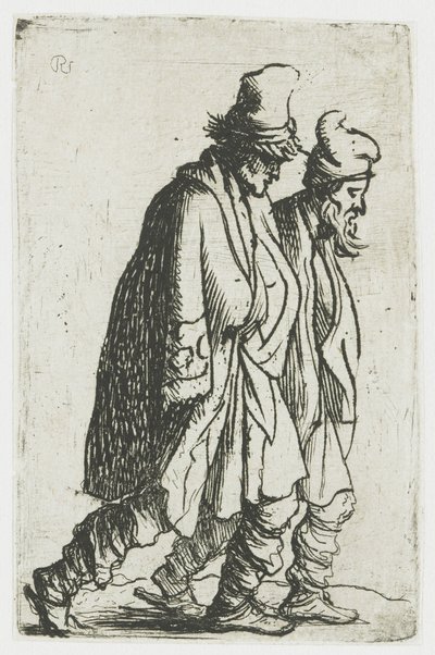 Due mendicanti da Rembrandt van Rijn