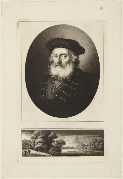 Vecchio con toque da Rembrandt van Rijn