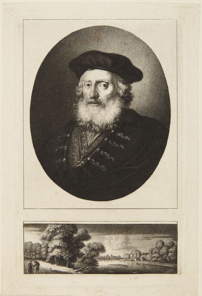 Vecchio con berretto da Rembrandt van Rijn