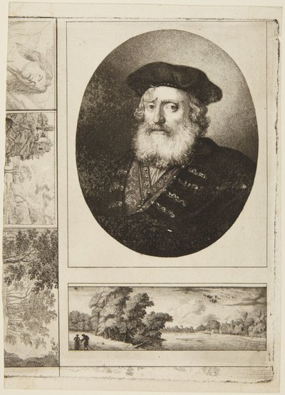 Vecchio con toque da Rembrandt van Rijn