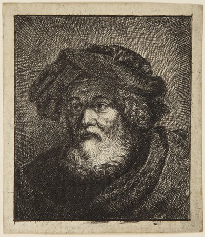 Vecchio con berretto da Rembrandt van Rijn