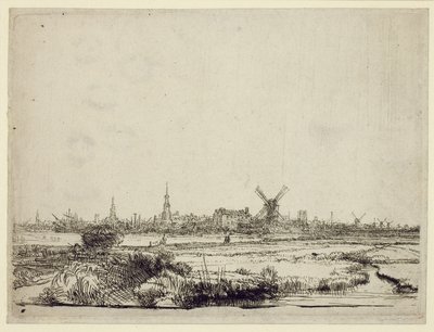 Veduta di Amsterdam da Rembrandt van Rijn