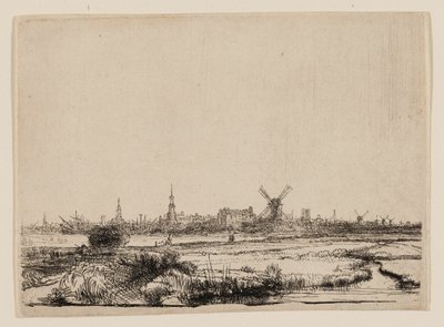Veduta di Amsterdam dal Kadijk da Rembrandt van Rijn