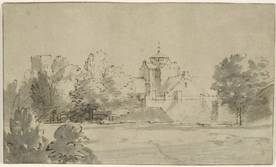 Veduta della Mariakerk a Utrecht dal sud da Rembrandt van Rijn