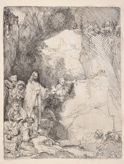 La resurrezione di Lazzaro (Piccola tavola) da Rembrandt van Rijn