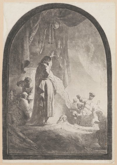 La resurrezione di Lazzaro (tavola di grandi dimensioni) da Rembrandt van Rijn