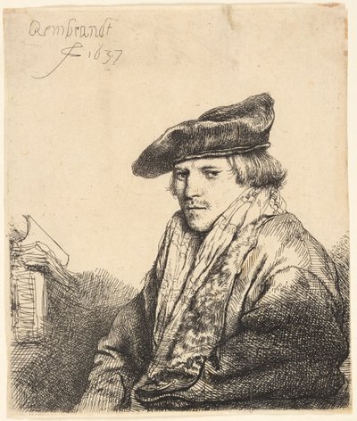 Giovane uomo con un berretto di velluto (Ferdinand Bol?) da Rembrandt van Rijn