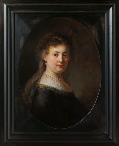 Giovane donna in costume di fantasia da Rembrandt van Rijn