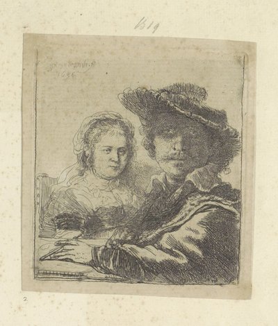 Autoritratto con Saskia da Rembrandt van Rijn