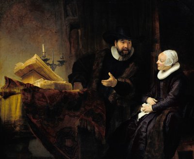Il predicatore mennonita Anslo e sua moglie da Rembrandt van Rijn