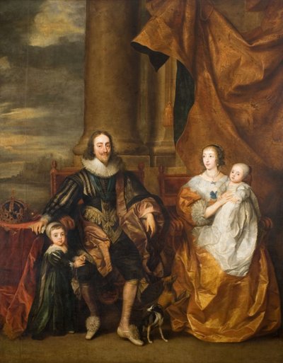 Ritratto di Carlo I e la sua famiglia, XVII secolo da Remee van Leemput
