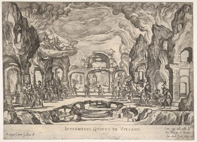 Intermezzo quinto di Vulcano, dalla serie Sette Intermezzi da Remigio Cantagallina
