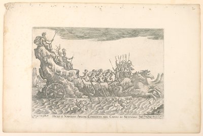 Hiclo e Naucleo argon. condotti nel carro di Nettuno, da Vasi degli Argonauti per la celebrazione del matrimonio di Cosimo de