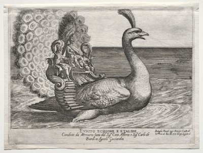 Combattimento navale rappresentato sul fiume Arno a Firenze, per il matrimonio di Cosimo di Medici, 1608 da Remigio Cantagallina