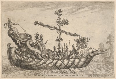 Peleo e Talamone, dalla serie Vasi degli Argonauti, per la celebrazione del matrimonio..., 1608 da Remigio Cantagallina